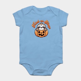 Halloween Sloth Trick or Sleep Cute Sloth Pumpkin Baby Bodysuit